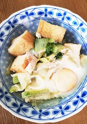 しろ菜と厚揚げの荷物-レシピのメイン写真