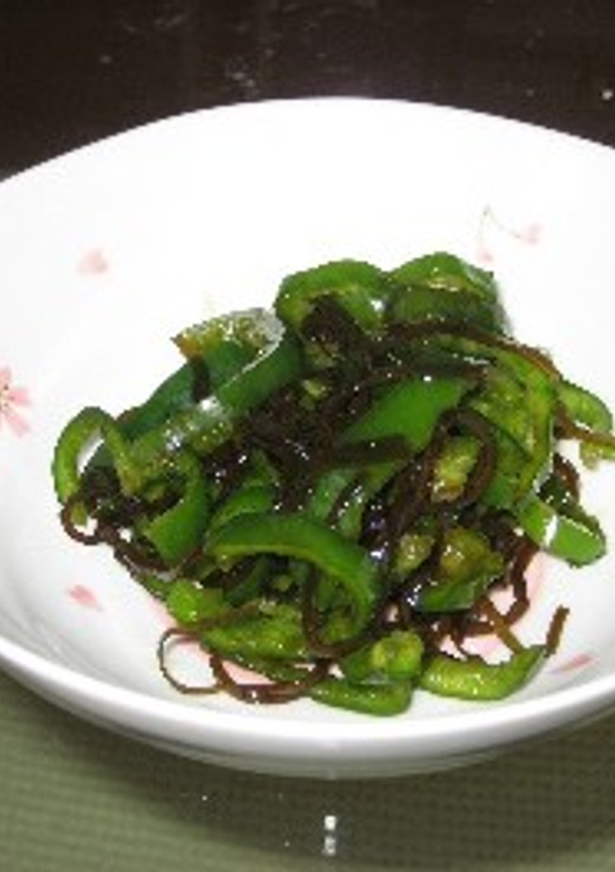 和えるだけ♪ピーマンと塩昆布-レシピのメイン写真