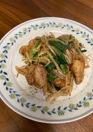 旨辛酢漬け鳥のニラもやし炒め-レシピのメイン写真