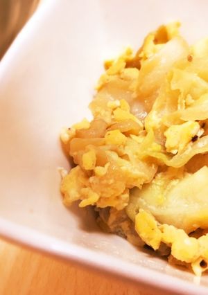 簡単おかず*たまご入りキャベツ炒め*-レシピのメイン写真