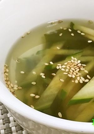食品ロスゼロ☆きゅうりのスープ-レシピのメイン写真