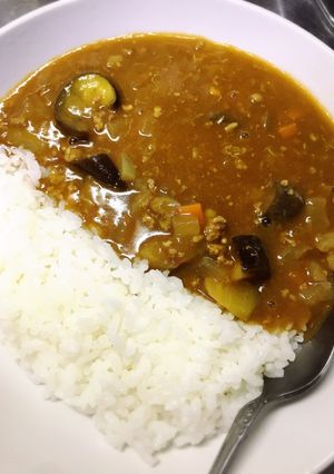 お子様にも◎ナスとひき肉の甘口カレー-レシピのメイン写真