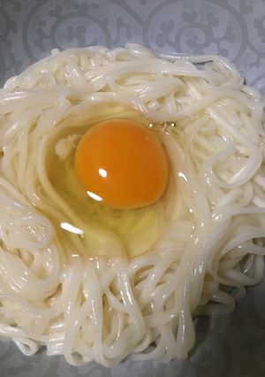 　超簡単　釜玉うどん-レシピのメイン写真