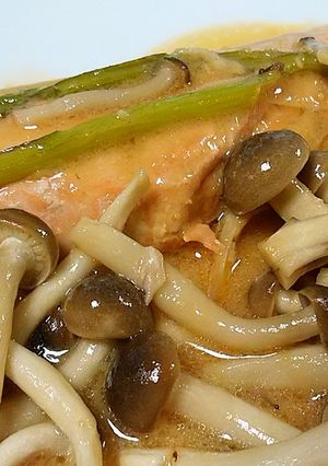 鮭の味噌だれ焼き　レモン風味で-レシピのメイン写真