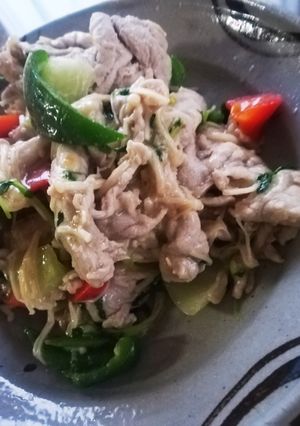 豚肉こまで夏にさっぱり彩り野菜炒め☆-レシピのメイン写真