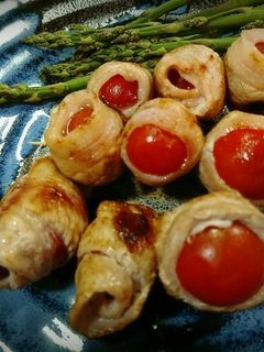 プチおかず♥️豚バラとミニトマトの串焼き-レシピのメイン写真