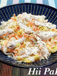 鶏胸肉とキャベツのサラダ-レシピのメイン写真
