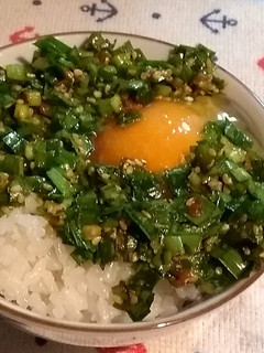 ニラ玉 TKG 卵かけご飯 【男飯】-レシピのメイン写真