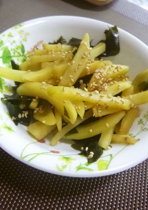 じゃがいもとわかめの和風炒め-レシピのメイン写真