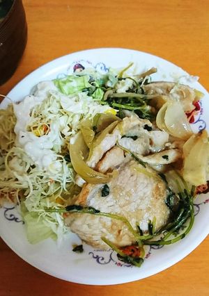 ☆☆ 空心菜の生姜焼き ☆☆-レシピのメイン写真