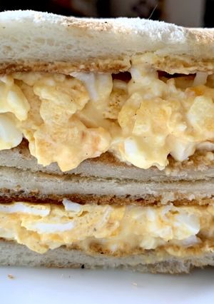 休日の朝に食べて！リッチな卵サンド-レシピのメイン写真