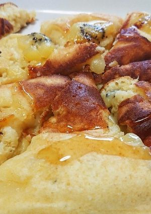 キウイ入りしっとりホットケーキ-レシピのメイン写真