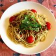 納豆とWシソおかかの冷製パスタ