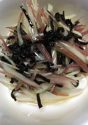 ごま油香る！みょうが塩昆布和え乗せ冷奴-レシピのメイン写真