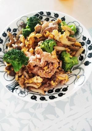 簡単！ブロッコリーと豚肉の中華風炒めもの-レシピのメイン写真