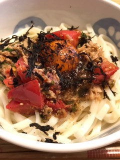 簡単!ツナと大葉♡温うどん-レシピのメイン写真