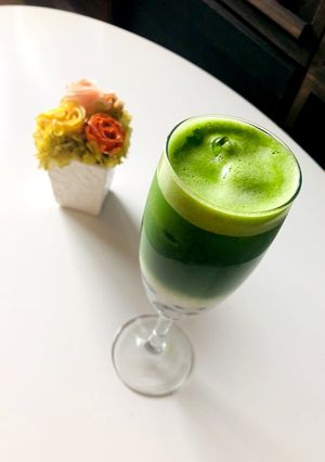 カフェ風★タピオカ入り抹茶ミルクティー-レシピのメイン写真