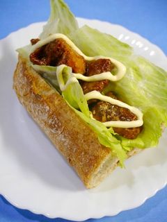 簡単!バインミー☆サバ味噌サンド-レシピのメイン写真