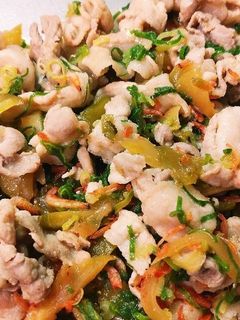 おかずにお弁当に♡豚肉とザーサイの炒め物-レシピのメイン写真
