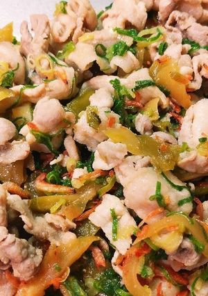 おかずにお弁当に♡豚肉とザーサイの炒め物-レシピのメイン写真