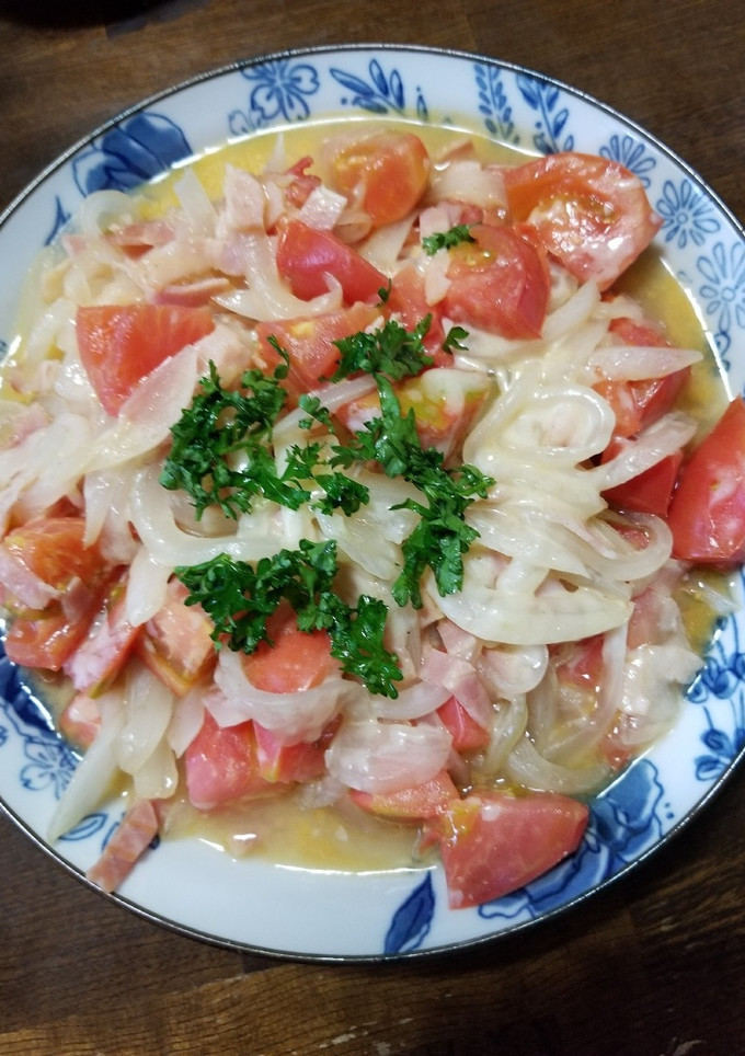 トマトと玉ねぎの炒め物-レシピのメイン写真
