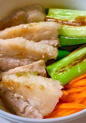 時短乗っけ弁当 ネギ豚丼-レシピのメイン写真