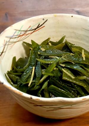 茎わかめと生姜の油炒め-レシピのメイン写真