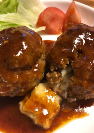 我が家のハンバーグ-レシピのメイン写真
