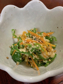 ピーマンと人参の高野豆腐で作る白和え-レシピのメイン写真