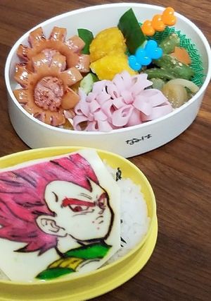 キャラ弁　弁当おかず　ベジータ-レシピのメイン写真