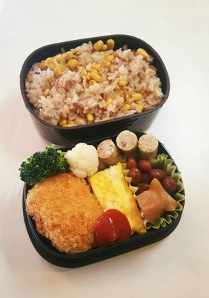 お弁当(6/5)コロッケ-レシピのメイン写真
