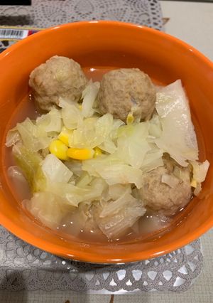 キャベツと肉団子のスープ-レシピのメイン写真