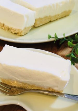 水切りヨーグルトで爽やかレアチーズケーキ-レシピのメイン写真