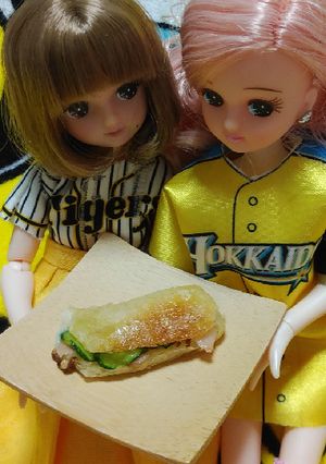 リカちゃんサイズ♡キューバサンド*日ハム-レシピのメイン写真