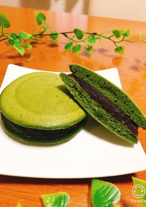 HMで簡単☆ふわもち抹茶のどら焼き♡♡-レシピのメイン写真