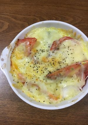 豆腐とトマトとアボカドのチーズ焼き-レシピのメイン写真