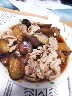 なすと牛肉の甘辛煮-レシピのメイン写真