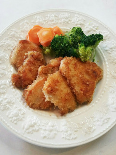 揚げないチキンカツ 鳥むね肉のパン粉焼き-レシピのメイン写真