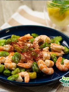 そら豆とエビの塩炒め-レシピのメイン写真