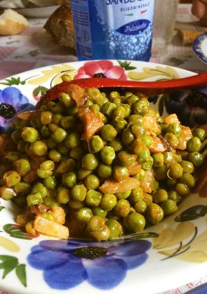 グリーンピースのイタリア風トマト煮込み-レシピのメイン写真