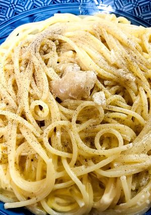 鶏皮のカルボナーラ-レシピのメイン写真