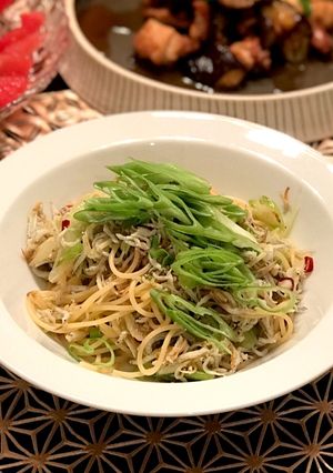 シラスとネギのペペロンチーノ-レシピのメイン写真