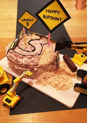 重機のケーキ-レシピのメイン写真