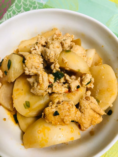 かぶとひき肉の豆板醤炒め-レシピのメイン写真