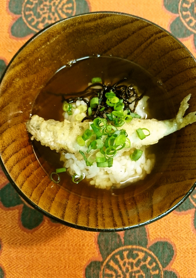 稚鮎天婦羅〜お茶漬け-レシピのメイン写真