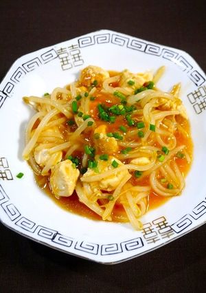 簡単！鶏もやしのチリソース☆ゆず胡椒風味-レシピのメイン写真