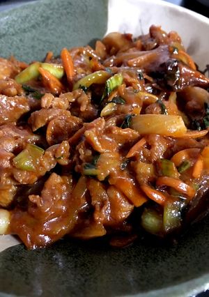 あり物野菜のプルコギ風なやつ-レシピのメイン写真