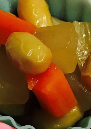 大根入り煮豆-レシピのメイン写真