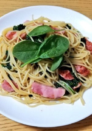 ベーコンとベビーほうれん草のパスタ-レシピのメイン写真