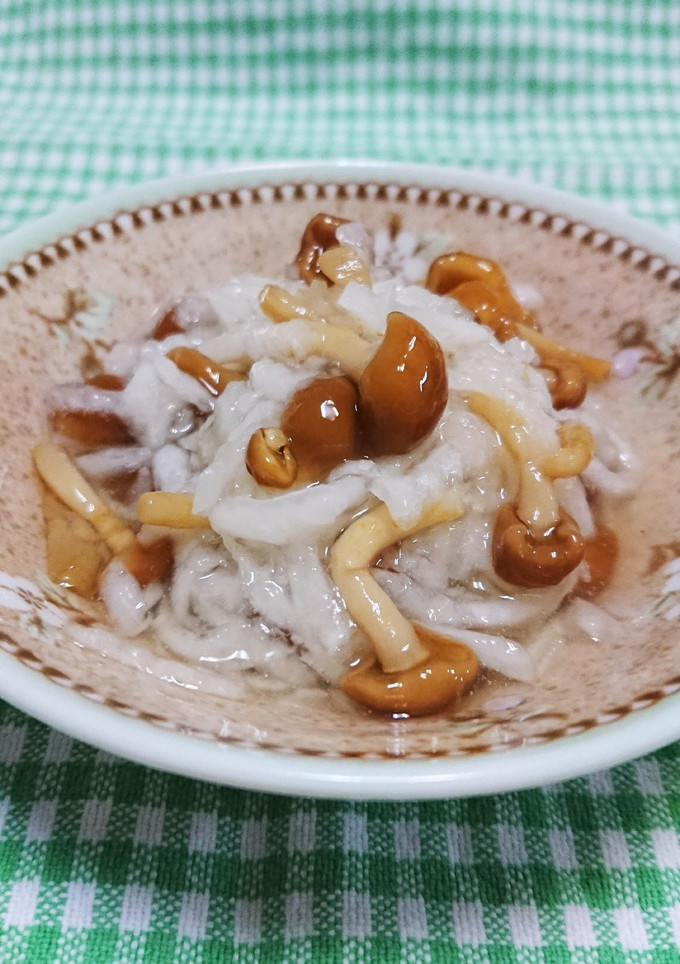 大根となめこのさっぱりらっきょう酢あえ-レシピのメイン写真